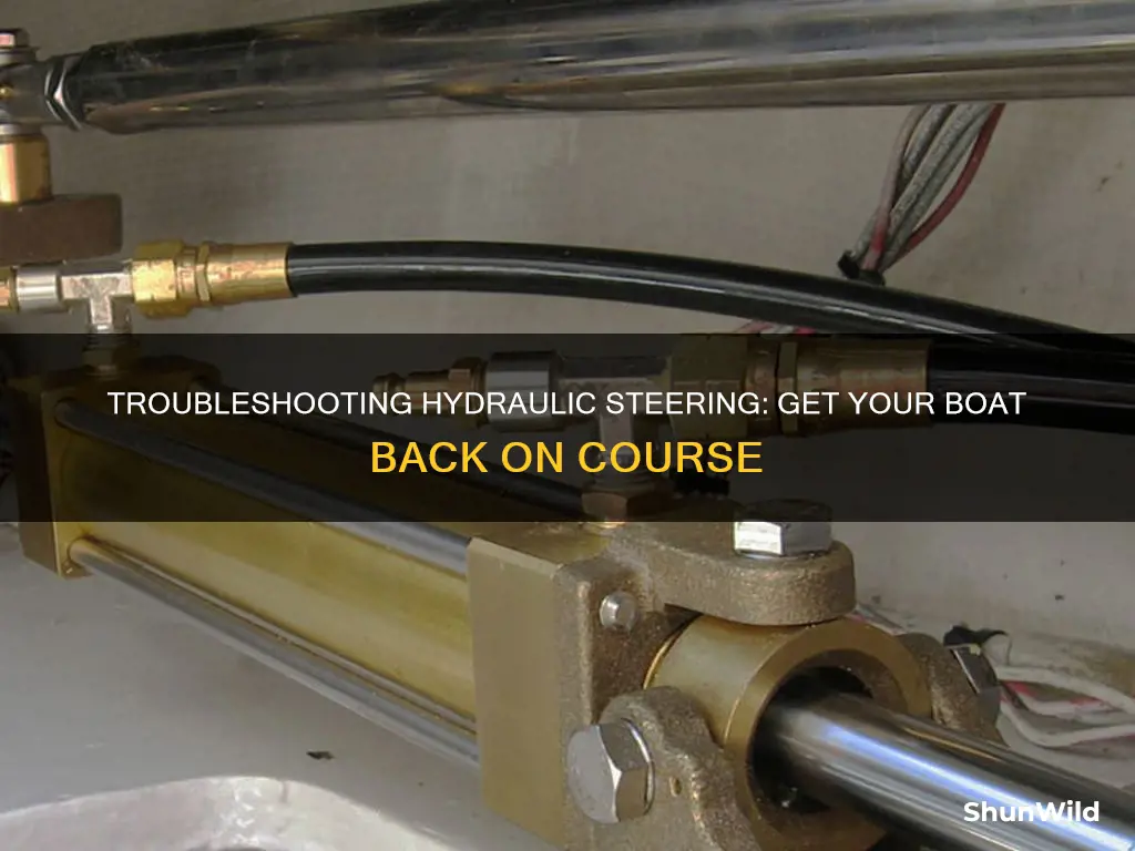 how to fix hydraulic steering work on a boat