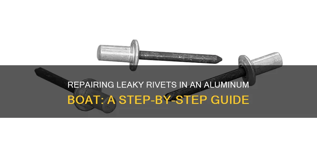 how to fix leaky rivets in aluminum boat