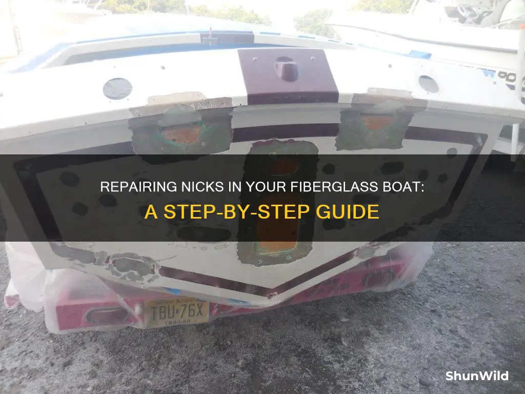 how to fix nicks in fiberglass boat