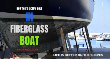 Repairing Screw Holes in Fiberglass Boats: A Step-by-Step Guide