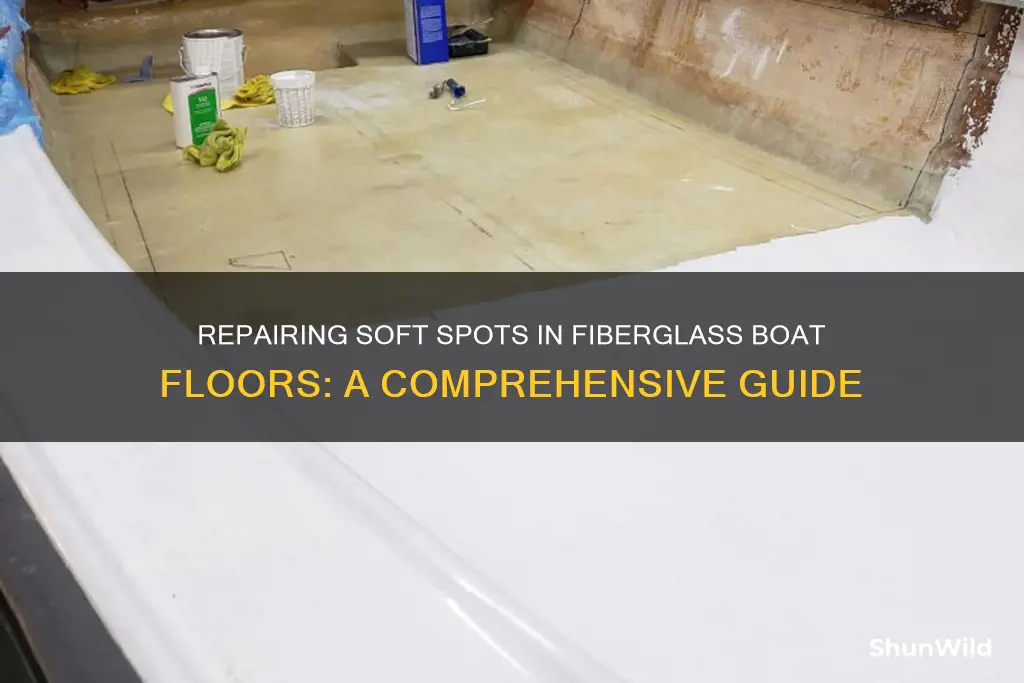 how to fix soft spot in fiberglass boat floor