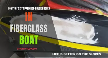 Repairing Stripped Rod Holder Holes in a Fiberglass Boat
