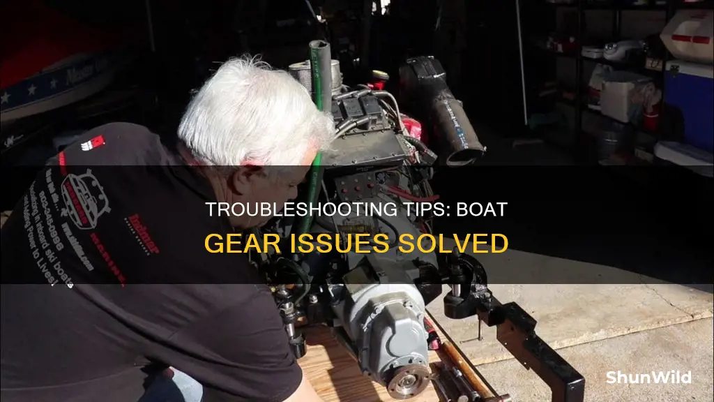 how to fix the boat not going into gear