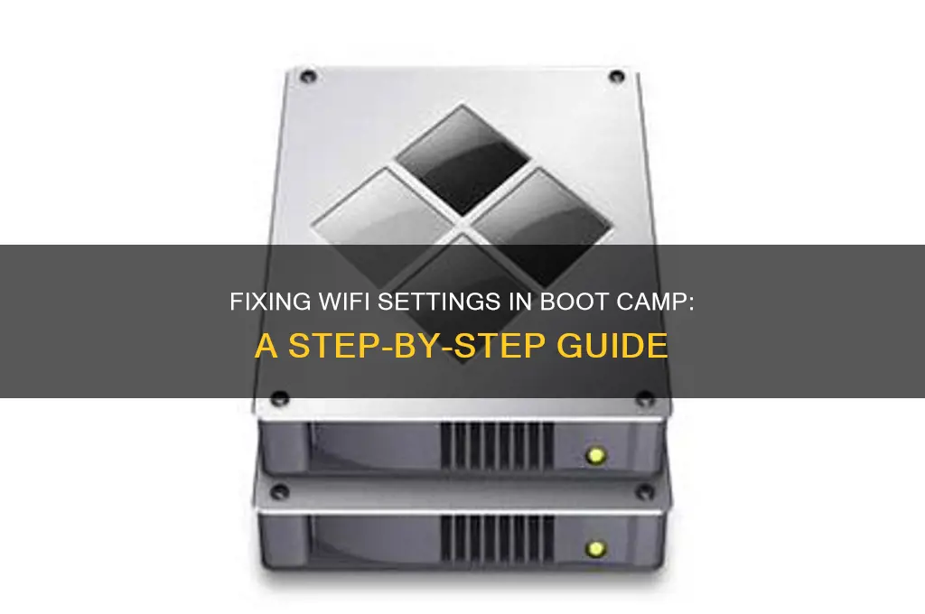 how to fix the wifi setting in boot camp