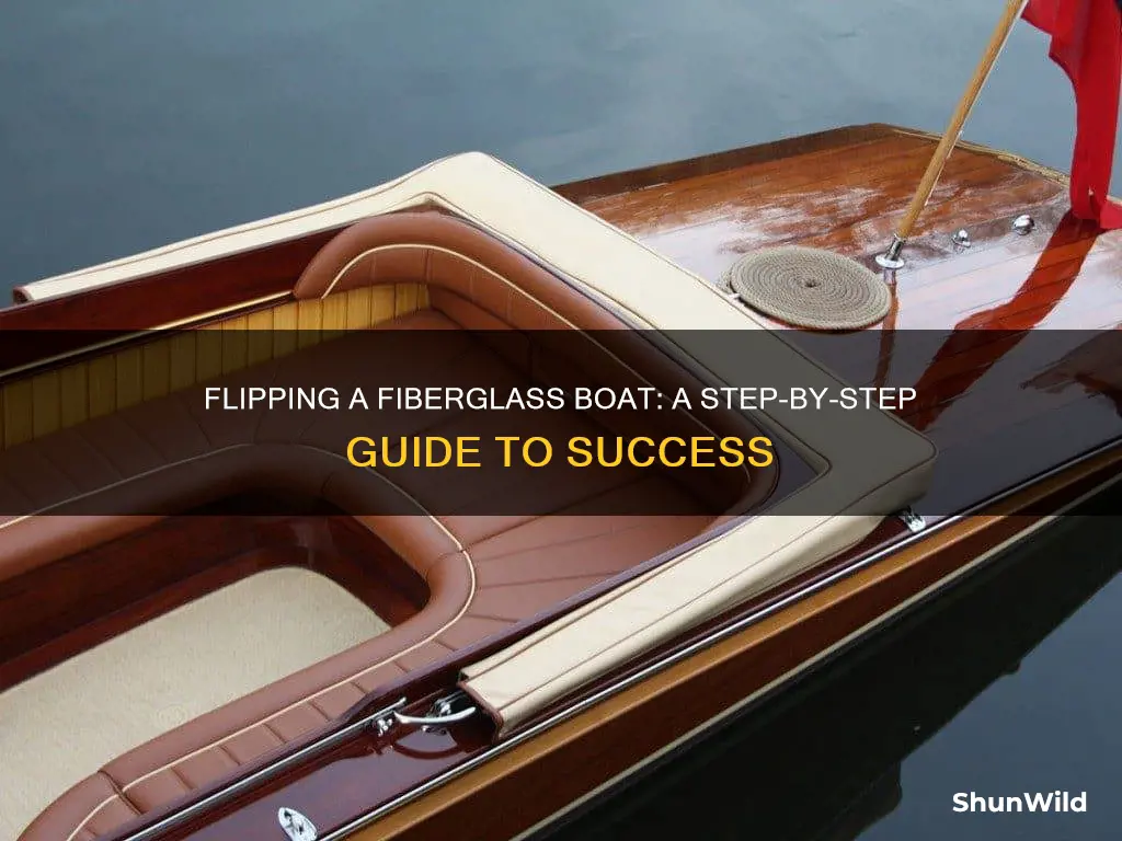 how to flip a fiberglass boat