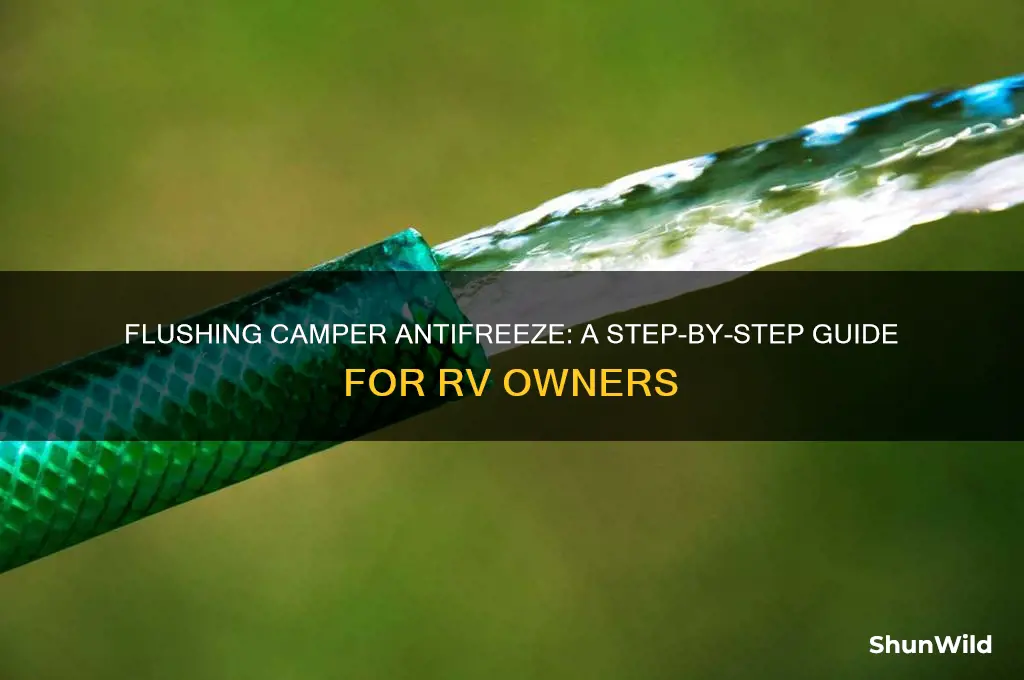 how to flush camper antifreeze