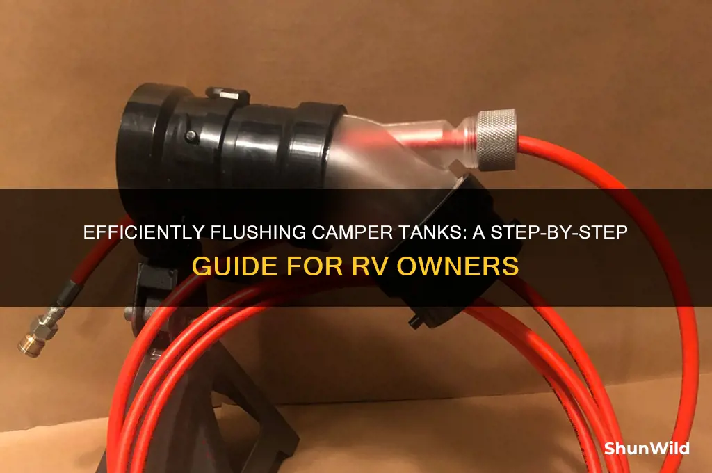 how to flush camper tanks