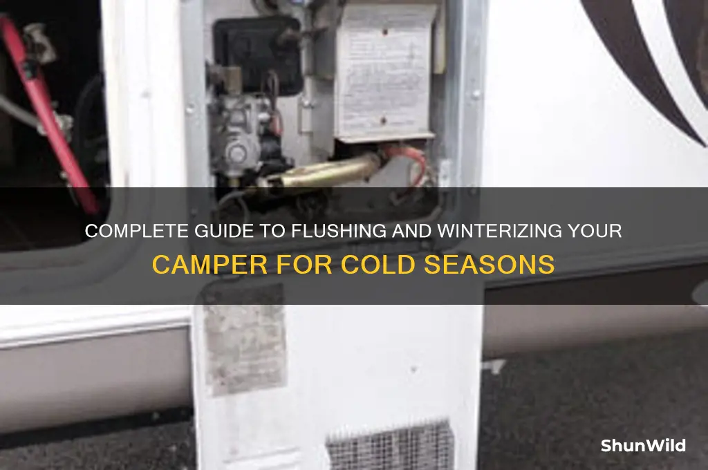 how to flush camper winterize