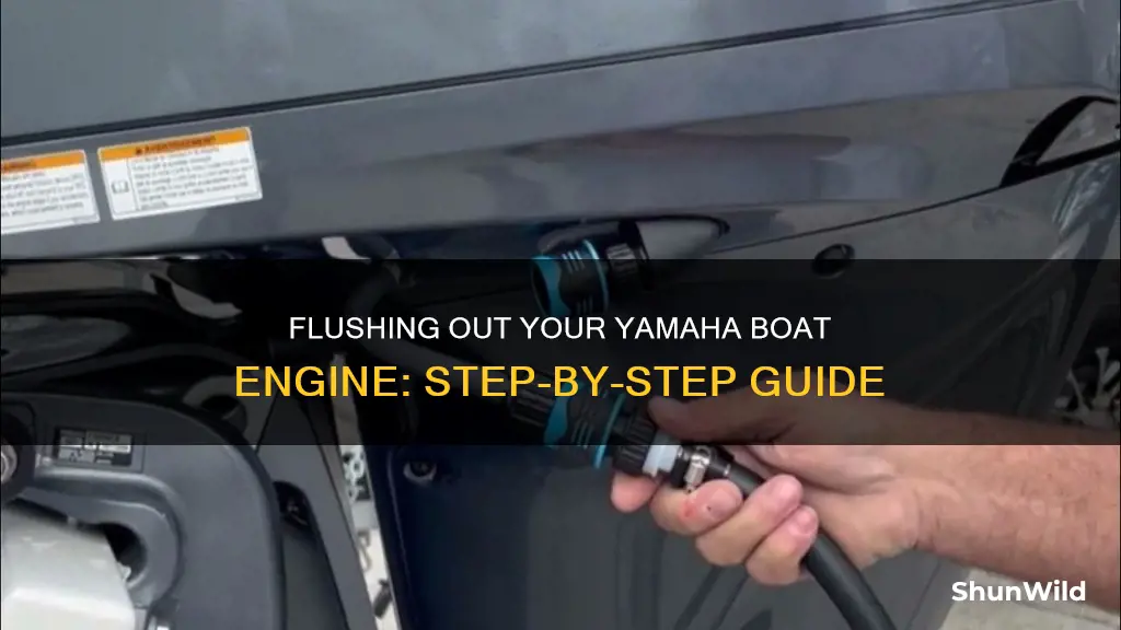 how to flush out yamaha boat engine