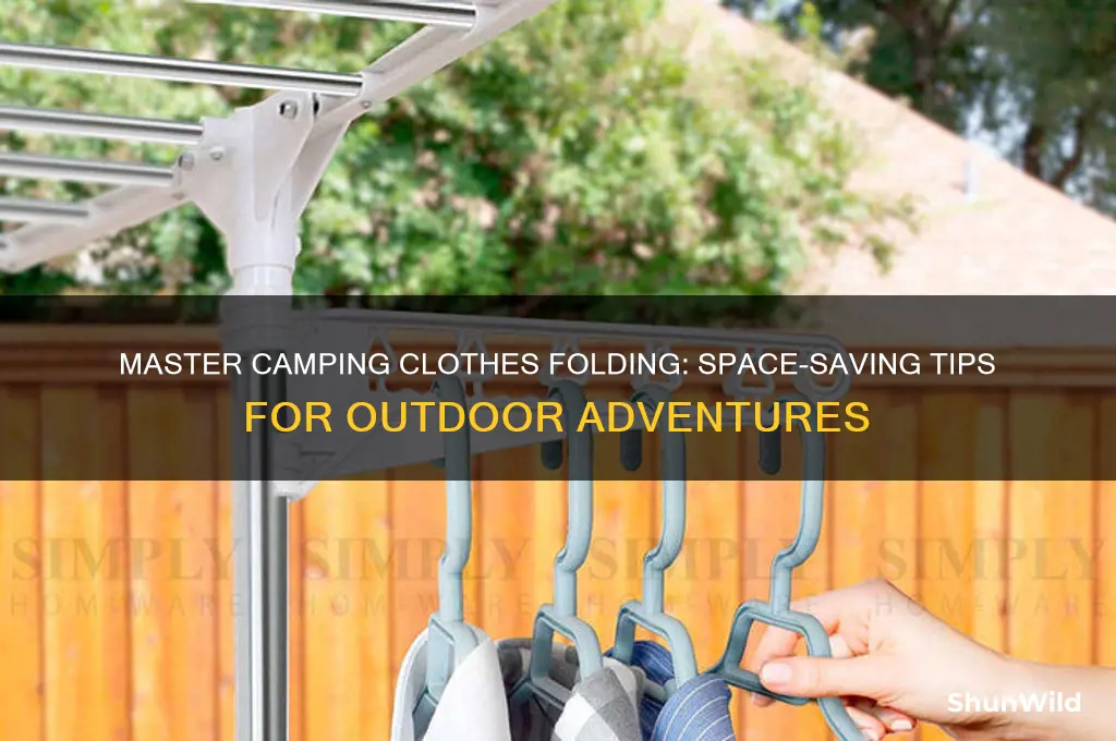 how to fold camping clothes