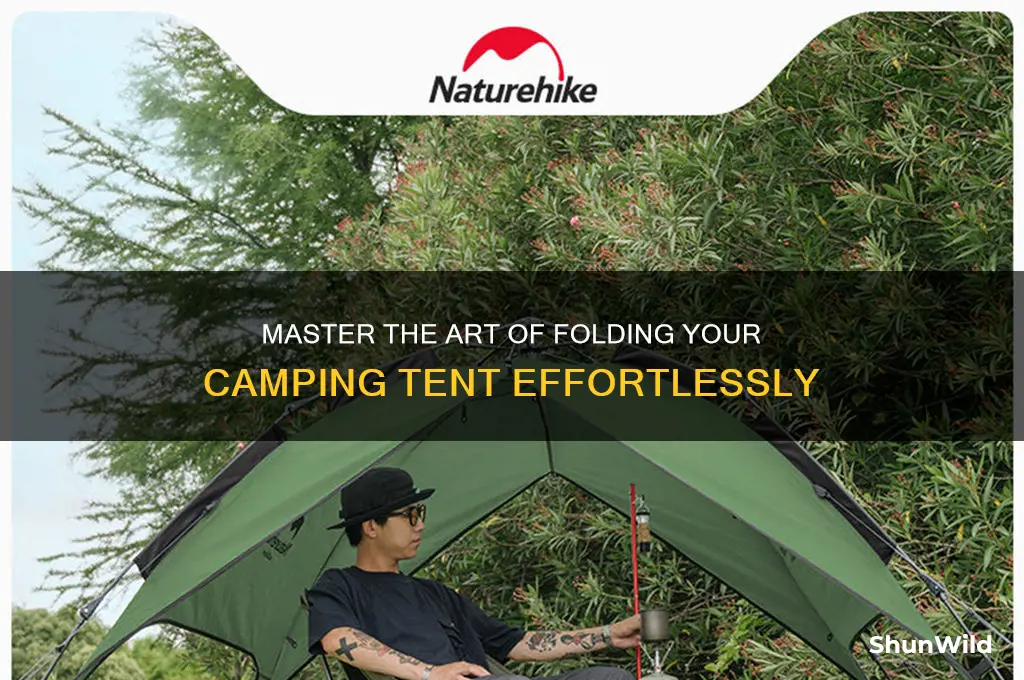 how to fold camping tent