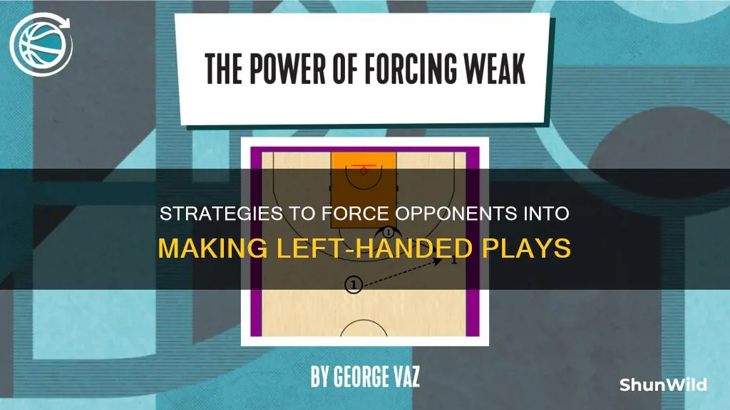 how to force someone left in basketball