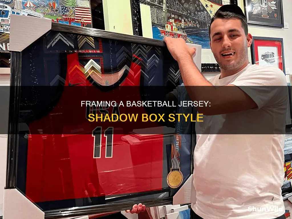 how to frame a basketball jersey in a shadow box