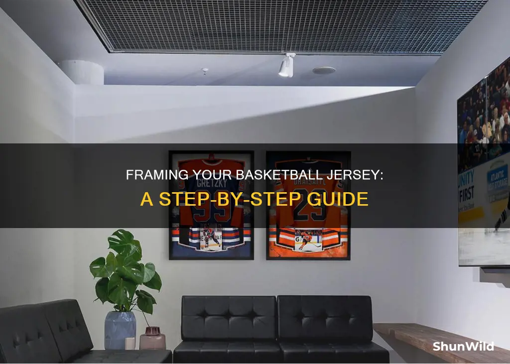 how to frame a basketball jersey