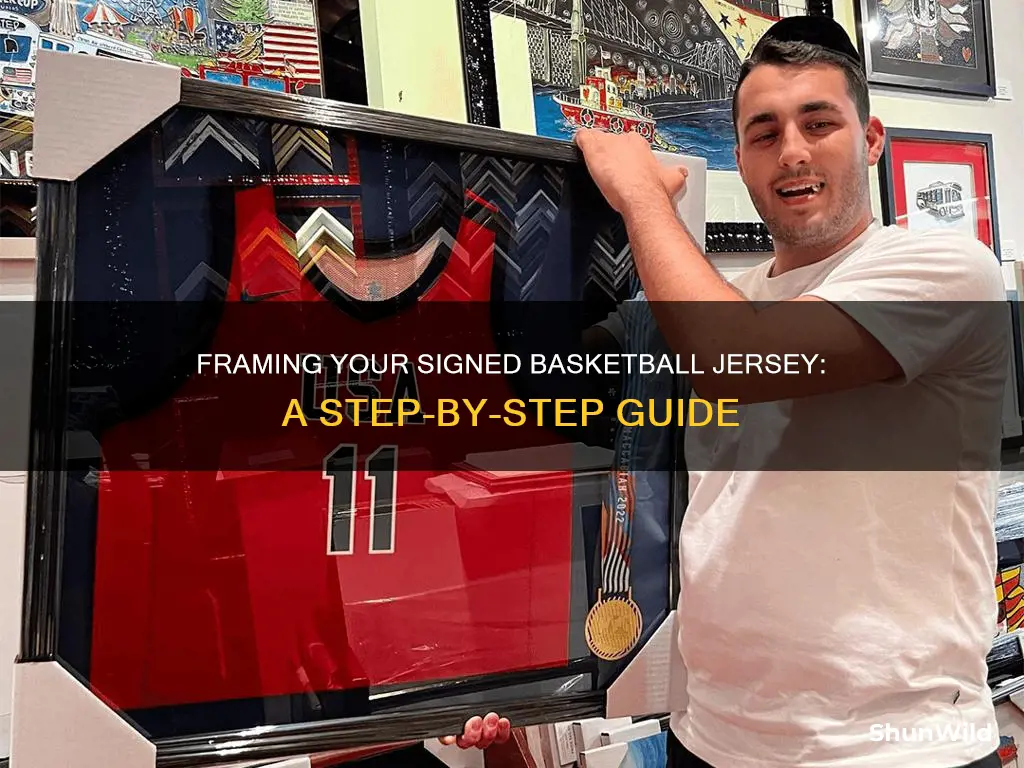 how to frame a signed basketball jersey