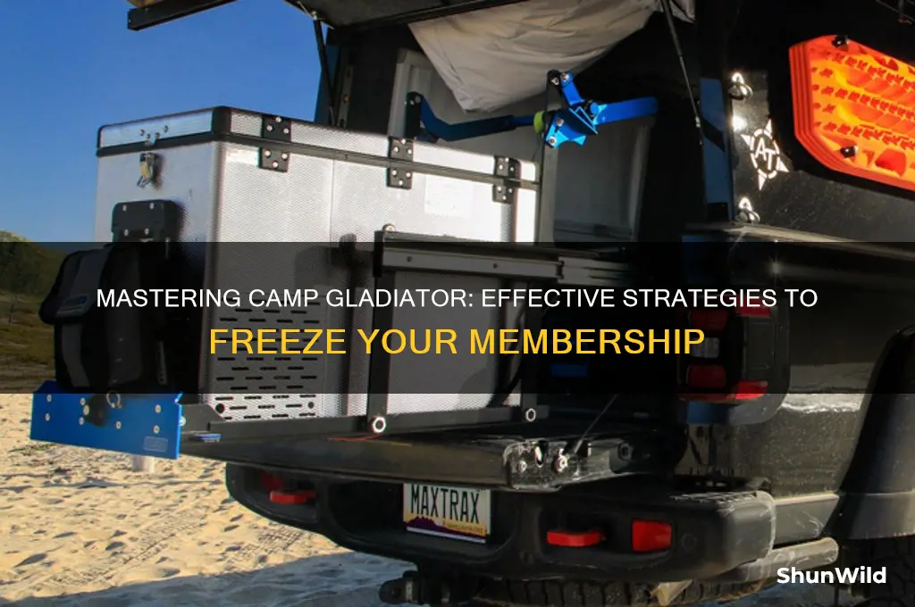 how to freeze camp gladiator