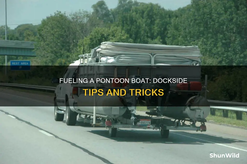 how to fuel a poontoon boat from a dock