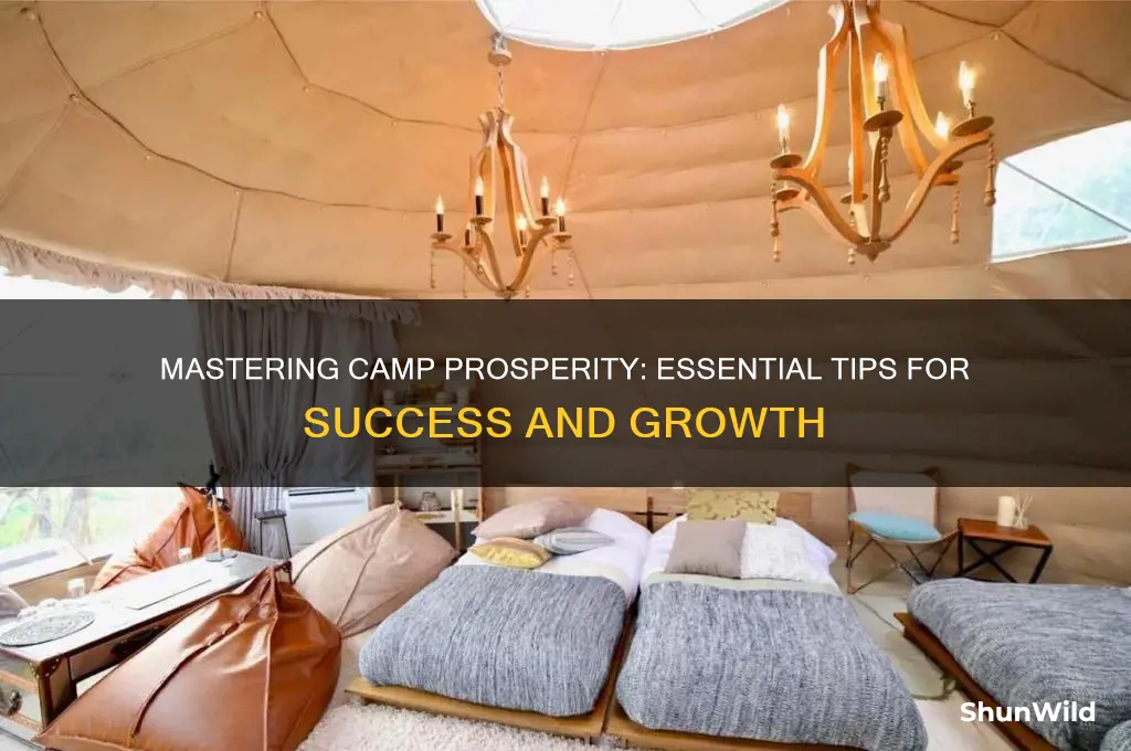 how to gain camp prosperity