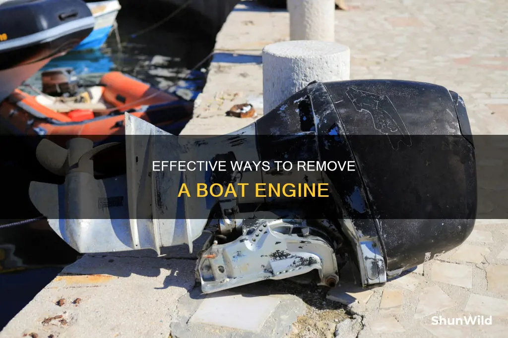 how to gedt rid of boat engine