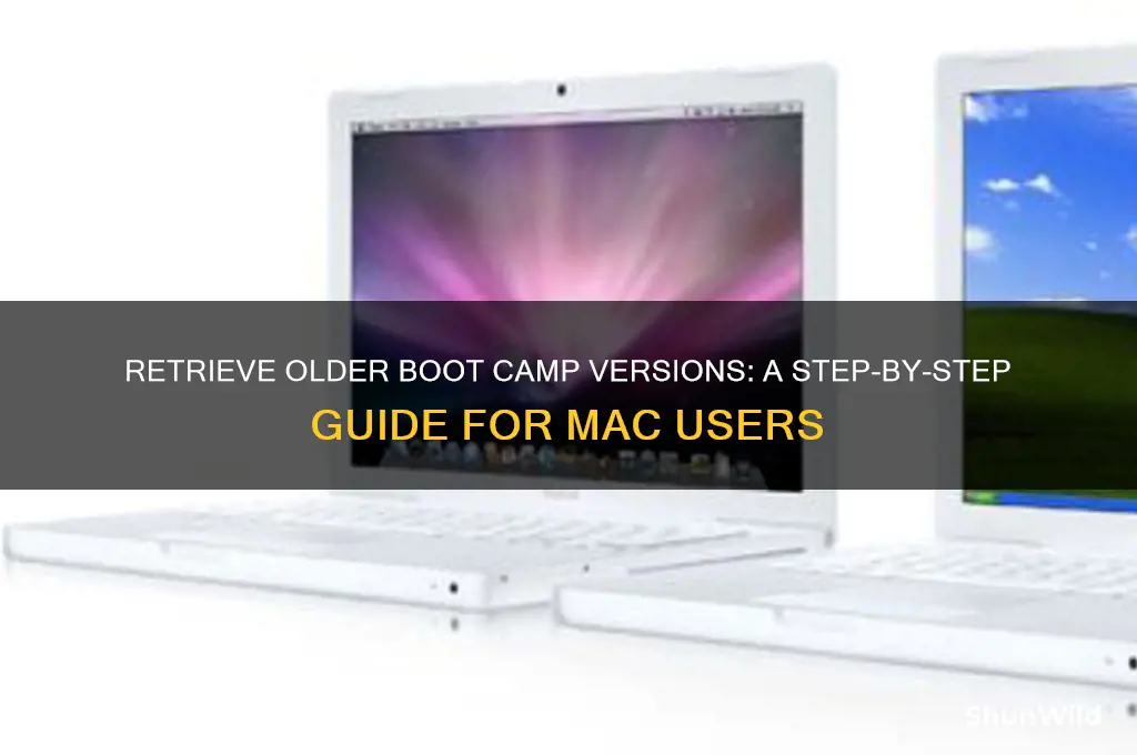 how to get an old version of boot camp