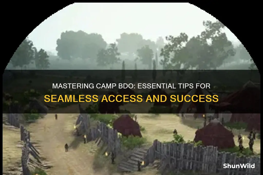 how to get camp bdo