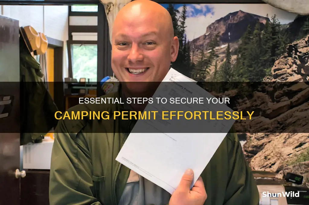how to get camping permit