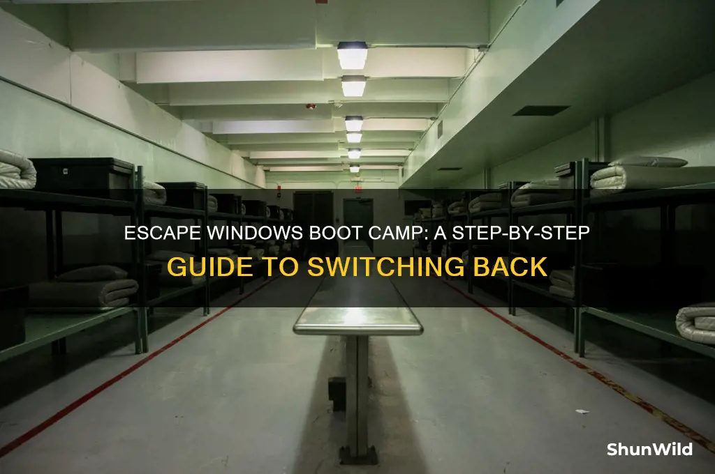 how to get out of boot camp windows