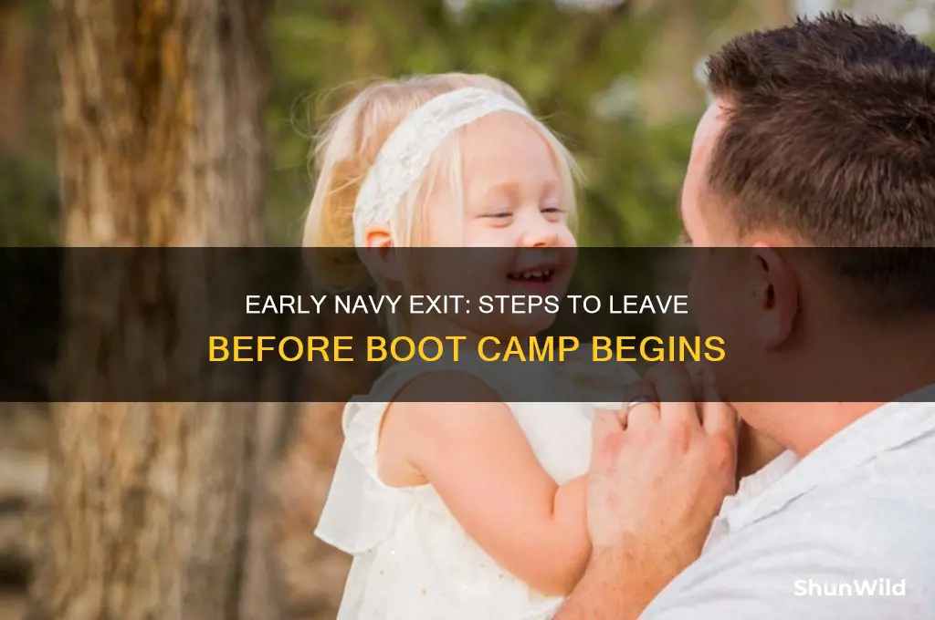 how to get out of the navy before boot camp