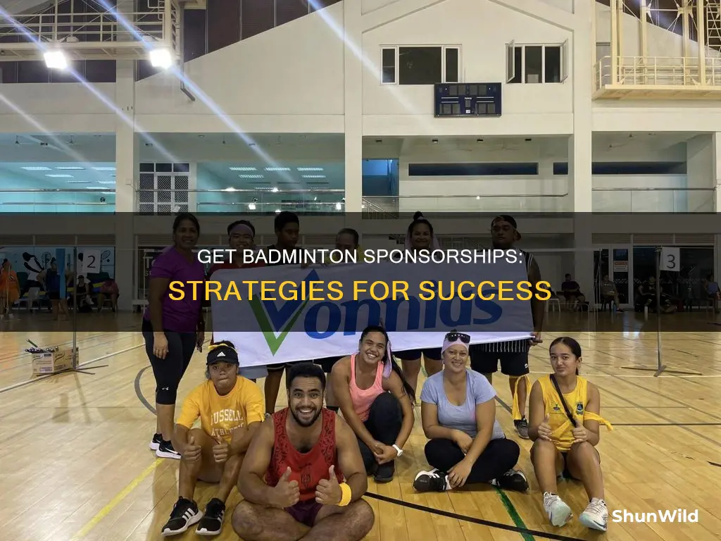 how to get sponsored in badminton