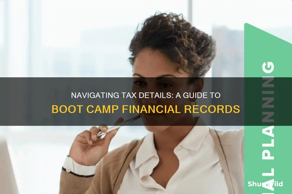 how to get tax information from boot camp