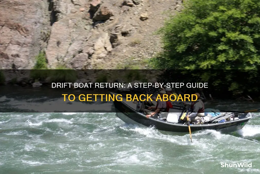 how to go back on drift boat