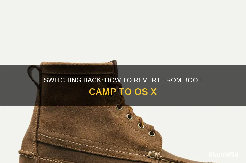 how to go back to os x from boot camp