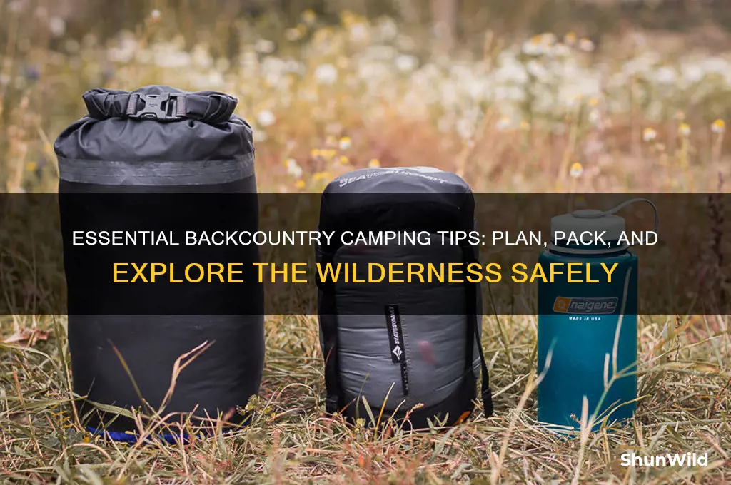 how to go backcountry camping