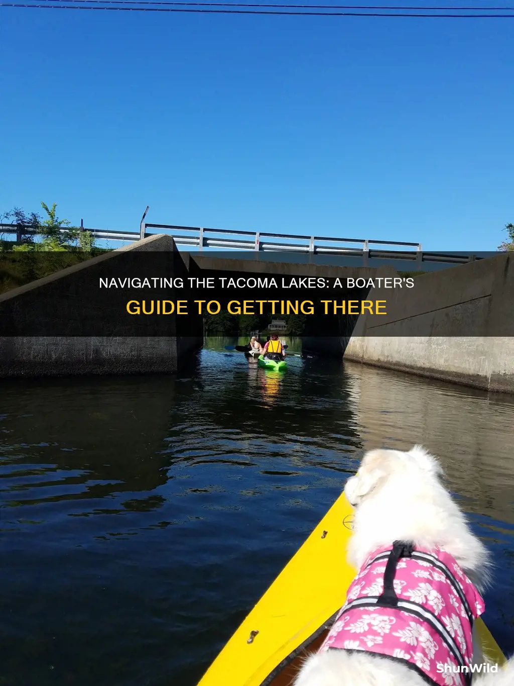 how to go between the tacoma lakes by boat