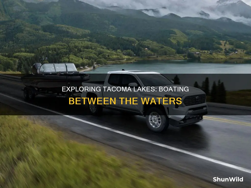 how to go between the tacoma lakes by boat