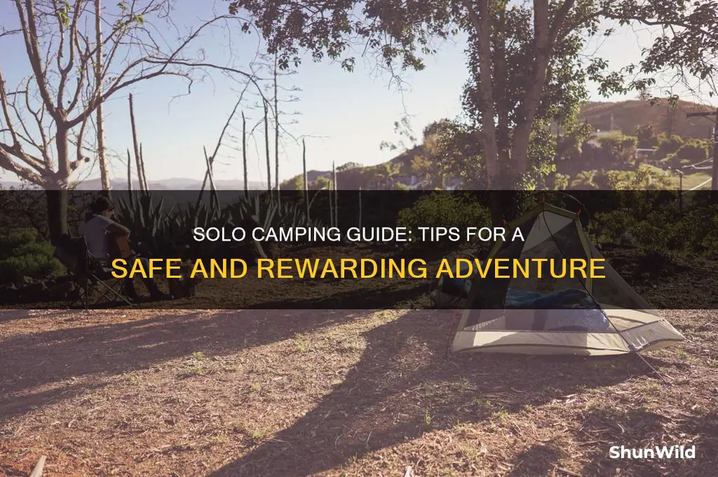 how to go camping alone