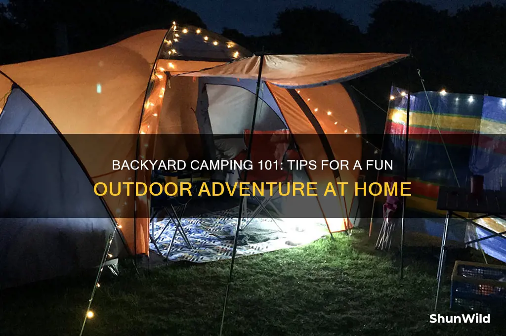 how to go camping backyard