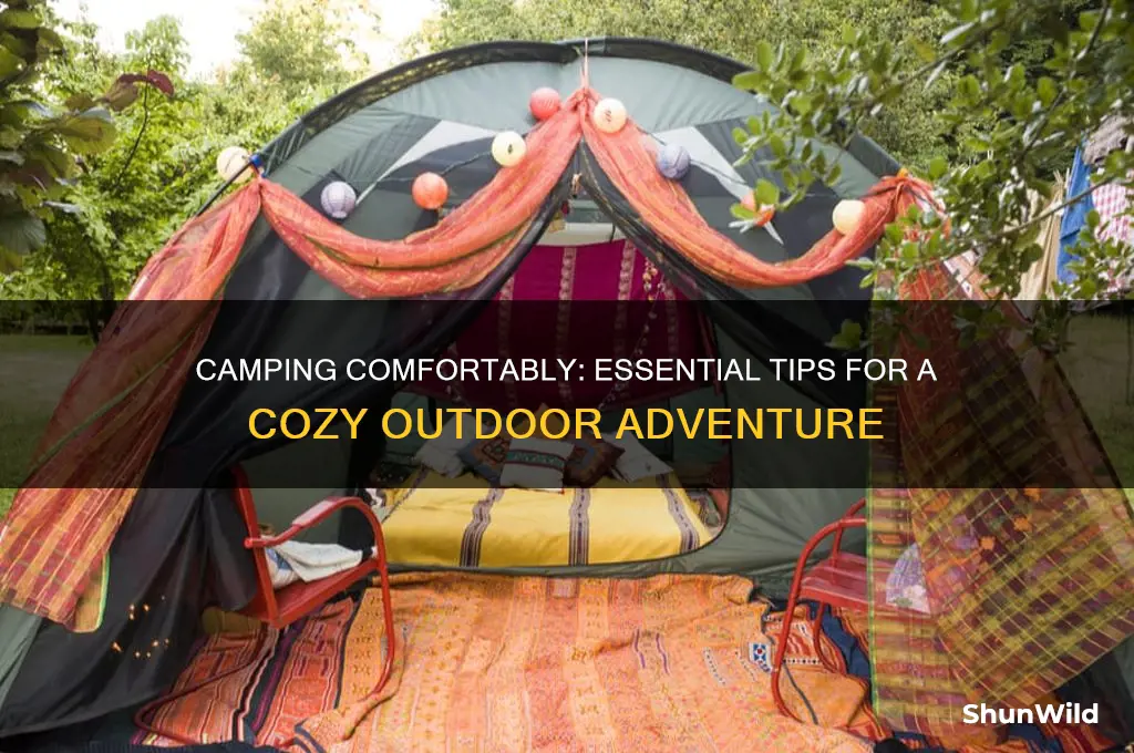 how to go camping comfortably