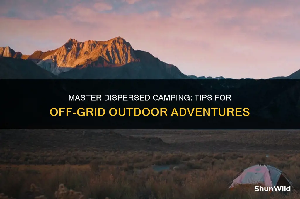 how to go dispersed camping