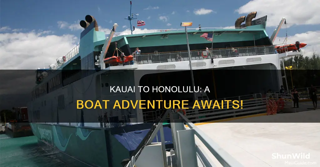 how to go from kauai to honolulu by boat