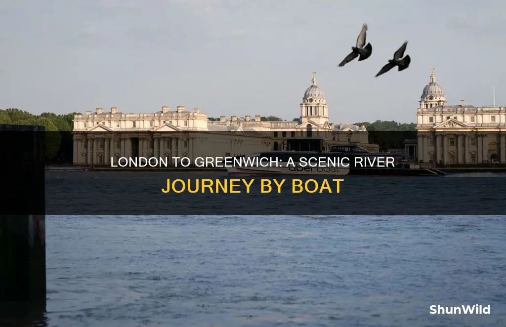 how to go from london to greenwich by boat