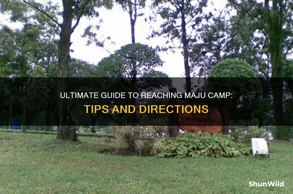 how to go maju camp