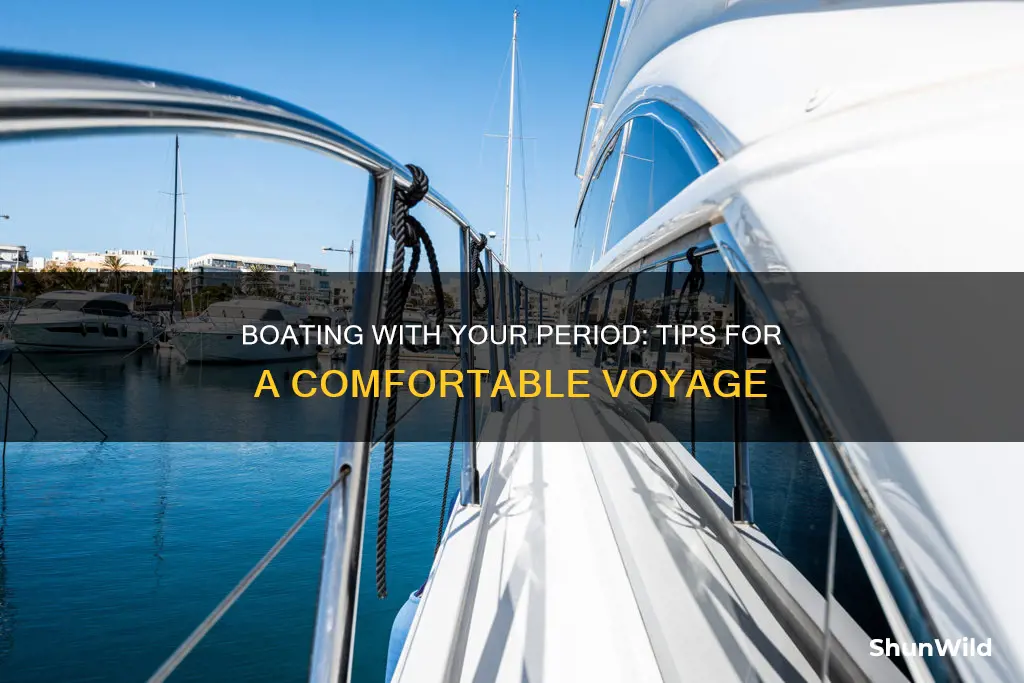 how to go on a boat with your period
