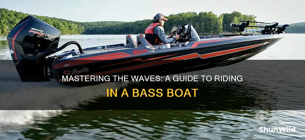 how to go over a wave in a bass boat