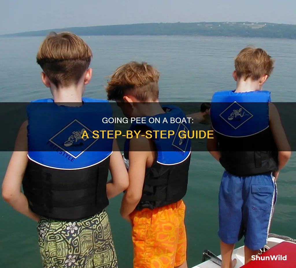 how to go pee on a boat