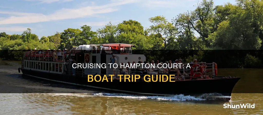 how to go to hampton court by boat