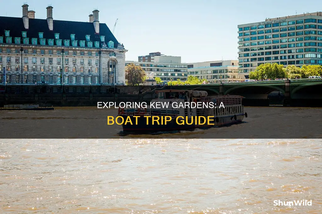 how to go to kew gardens by boat