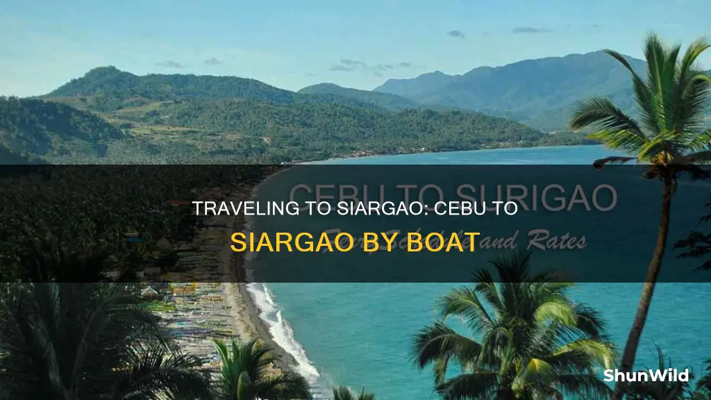 how to go to siargao from cebu by boat