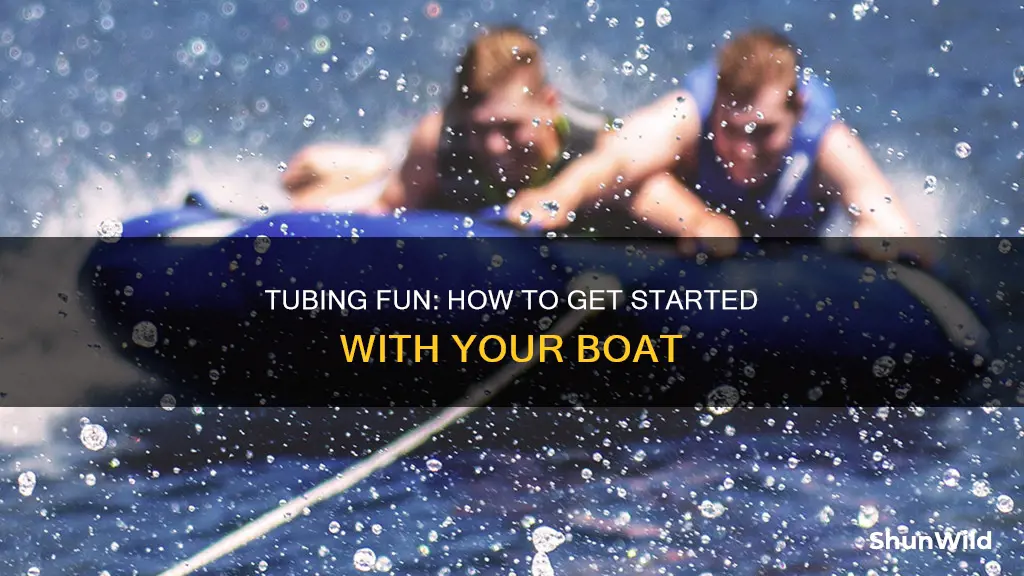 how to go tubing on a boat