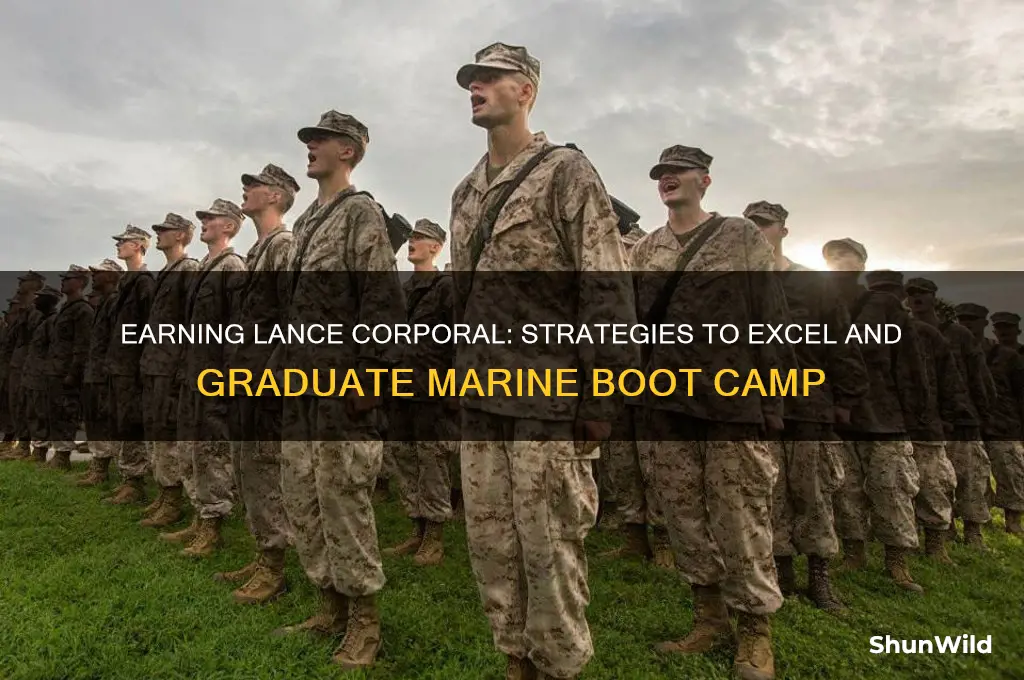 how to graduate marine boot camp as lance corporal